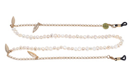 Цепочка Sunny Cords Bead It Pearl With Feathers White