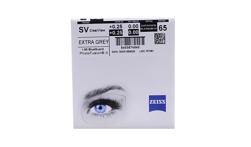 Carl Zeiss Single Vision ClearView 1.6 PhotoFusion Extra Grey Brown