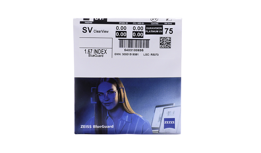 Carl Zeiss Single Vision CV 1.67 BlueGuard